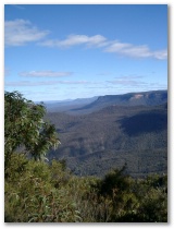 Die Blue Mountains westlich von Sydney